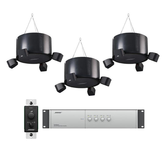 Bose-Modern-Office-Sound-System-with-FreeSpace-3-Pendant-Mount-Satellite-System-and-DXA-2120-Mixer-Amplifier