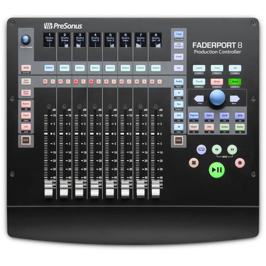 PreSonus-FaderPort-8-Channel-Production-Controller-top-view