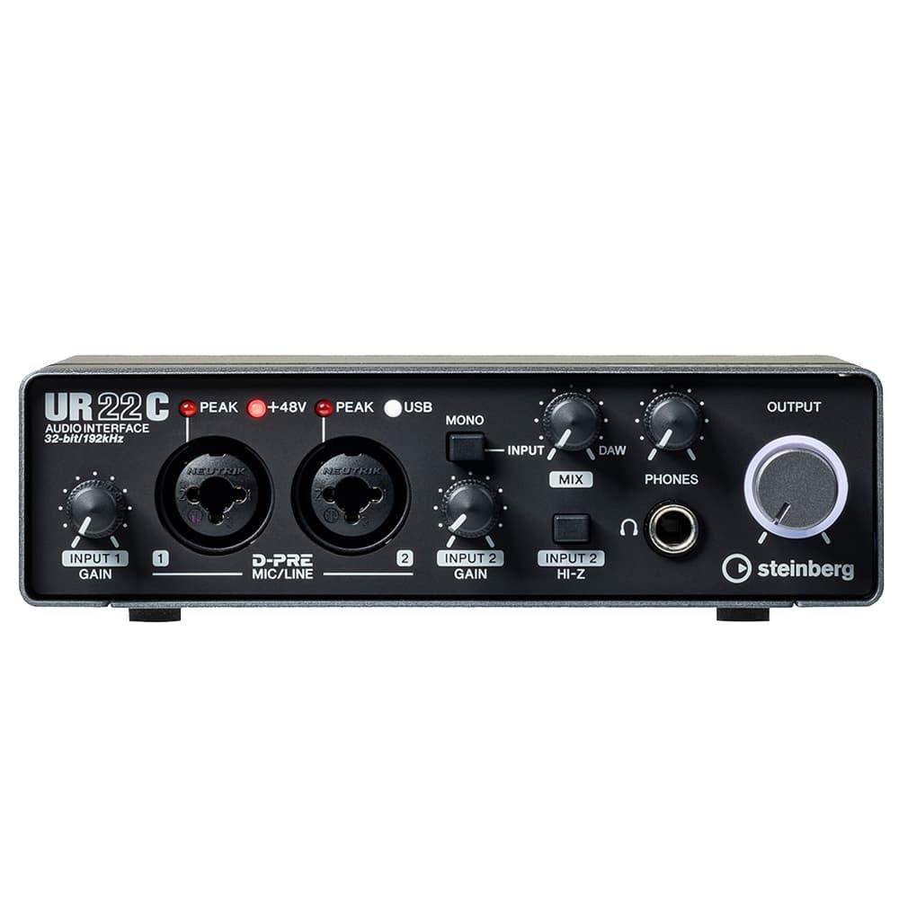 Steinberg-UR22C-USB-Audio-Interface-Front-View