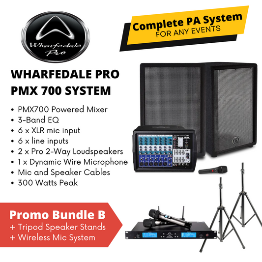 Wharfedale Pro PMX700 System Promo Bundle B